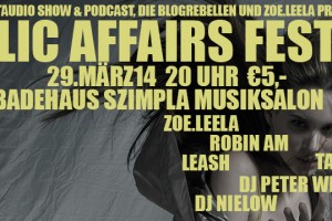 „PUBLIC AFFAIRS“ Festival, Berlin, 29. März